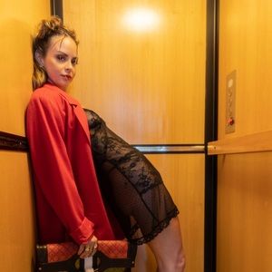 Black Floral Tulle Lace Victoria’s Secret Negligee